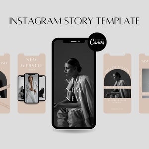 25 Instagram Story Templates Aesthetic Instagram Editable Instagram Template Canva Templates Social Media Business Templates IG