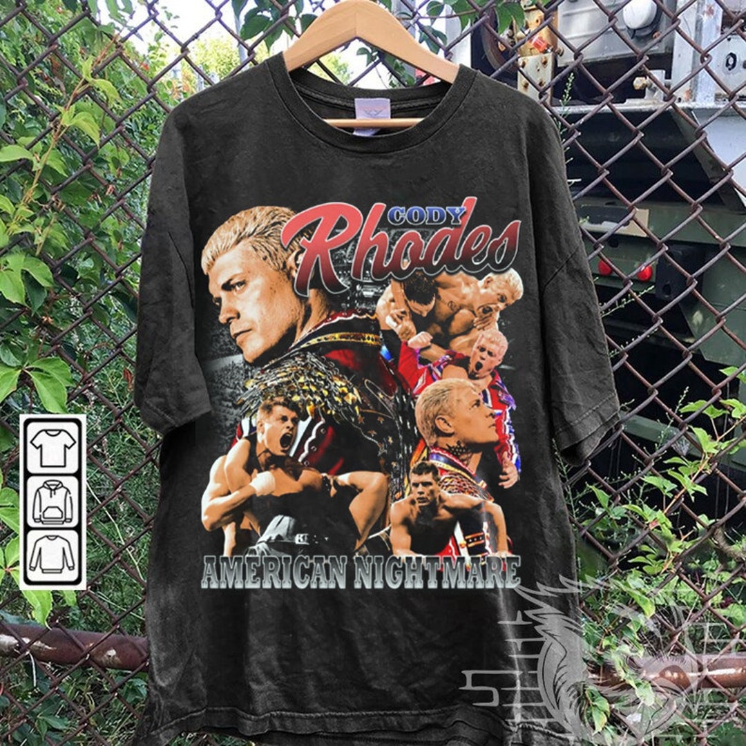 Vintage Bootleg Style Cody Rhodes Shirt Cody Rhodes Wrestling Etsy Canada