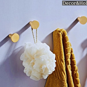 Brass Coat Rack Metal Bathroom Hooks Gold Bag Hook Towel Hook Hat Hanger Scarf Hooks Decor Hook