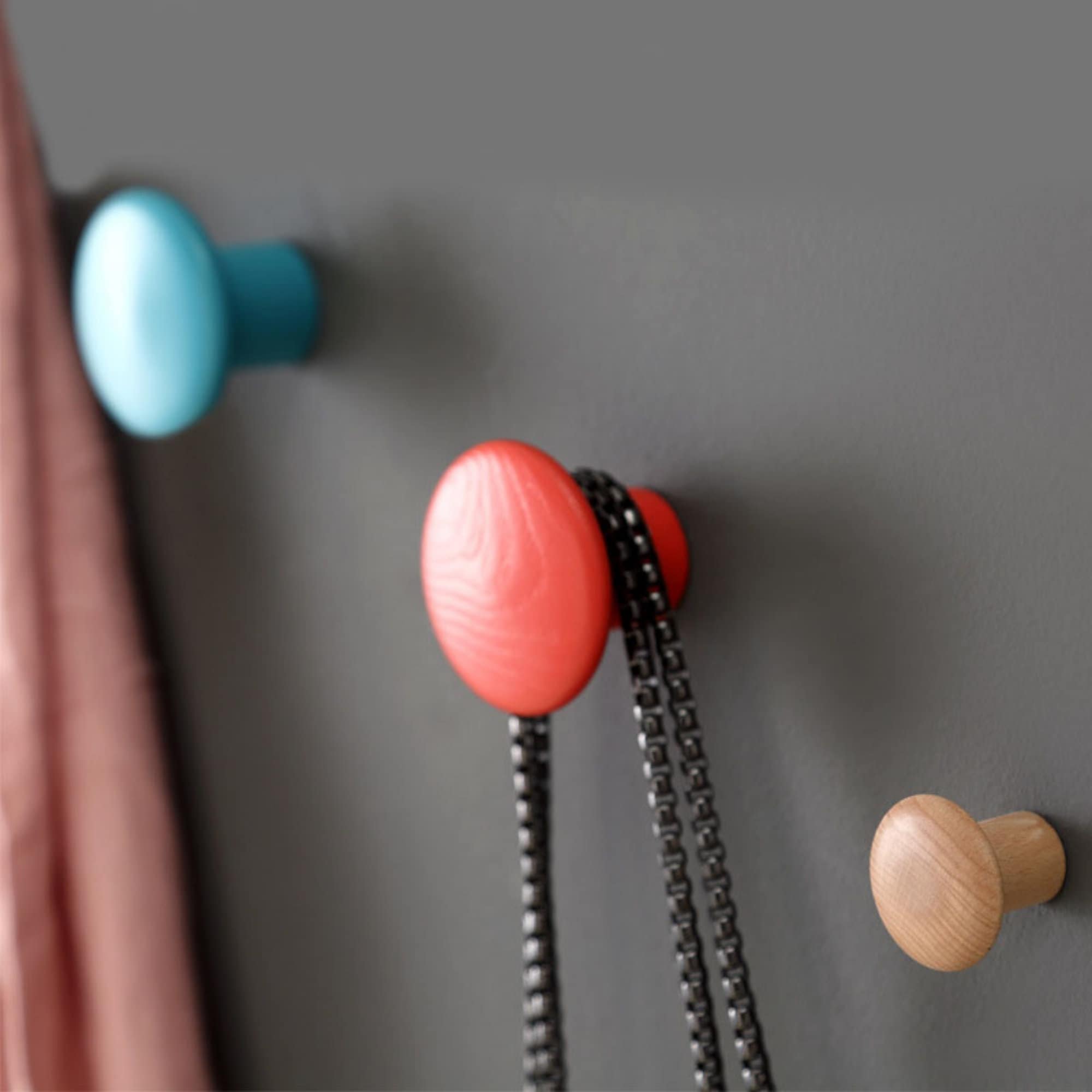 Colorful Wood Hooks Dot Wall Hooks Modern Wall Hooks Round Etsy UK