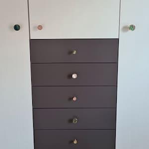 Massivem Messing Garderobe Metall Badezimmer Haken Hut Schlüssel Haken Art-Deco-Haken-Schrank-Türknäufe Zieht Bild 7