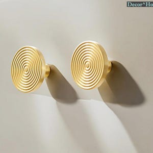 Modern Brass Knobs Gold Furniture Knobs Kitchen Cabinet Dresser Handles Swirl Design Knobs Furniture Hardware