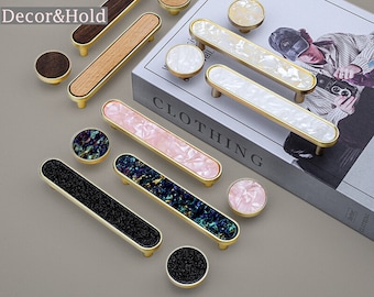 Furniture Hardware Dresser knobs Cabinet Pulls Colourful Round  Wardrobe Furniture Handles Fashion Knobs and pulls