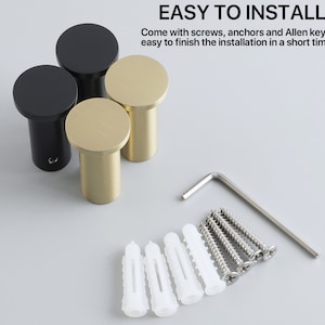 4Pcs Strong Steel Hooks Robe Hook Bathroom Towel Coat Hook Wall Mounted Door Hooks Black Gold Grey Hooks