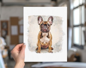 Custom Watercolour Pet Portrait: The Perfect Gift for Pet Lovers - Personalized Dog Illustration