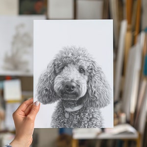 Custom Pet Portrait from Photo - Detailed Hand Drawn Pencil Sketch of Your Beloved Pet