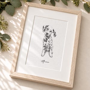 Custom Pet Portrait from Photo - Detailed Pencil Style of Your Beloved Pet