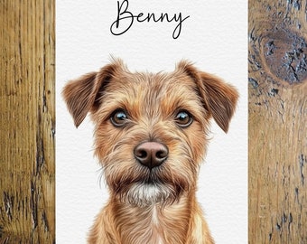Pet Portrait in Pencil Style - Custom Illustration for pet lovers