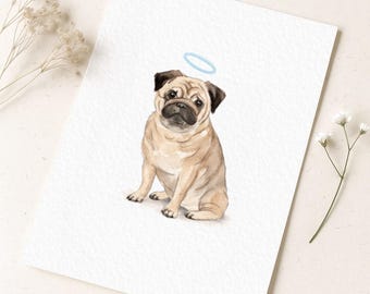 Custom Pet Portrait from photo - Personalised Illustration