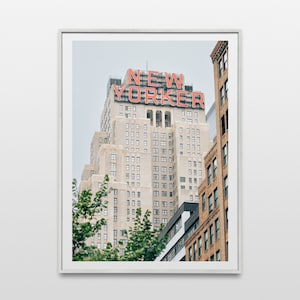Stampa fotografica del New Yorker Hotel, fotografia di New York City, arte da parete stampabile, download istantaneo, fotografia di viaggio, arredamento per la casa di New York