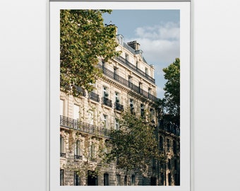Paris Building in Spring, Travel Photography, Wall Art, Instant Digital Download