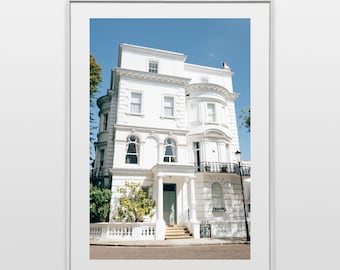 Notting Hill London House, London photography print, Printable wall art, Digital Download, Instant Digital Download