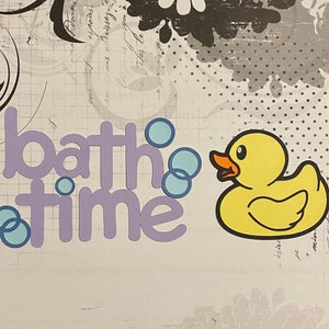 Wykrojniki do scrapbookingu z motywem kąpieli dla dzieci