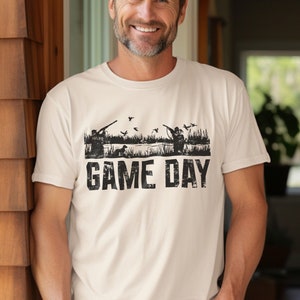Duck Hunting Game Day Shirt, Duck Hunter T-shirt, Mens Graphic Tee for Avid Hunter, Unique Hunting Lover Gift for Him