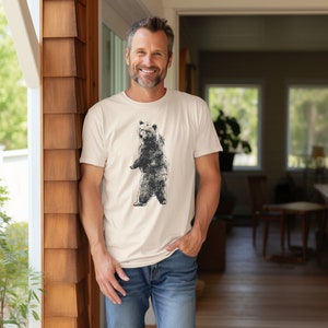 Bear Shirt, Funny Joke Bear T-Shirt Gift for Men, Men Women Ladies Graphic Tee Shirt, Christmas Gift, Fathers Day, Birthday Gift for Him