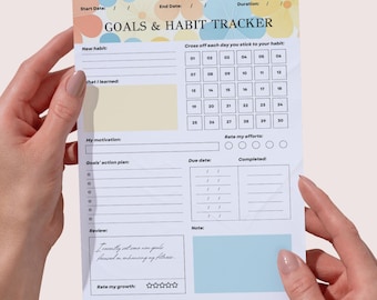 Registro de hábitos de DBT, Tarjeta de diario, Terapia Dialéctica Conductual, Registro del estado de ánimo, TLP, Trastorno límite de la personalidad