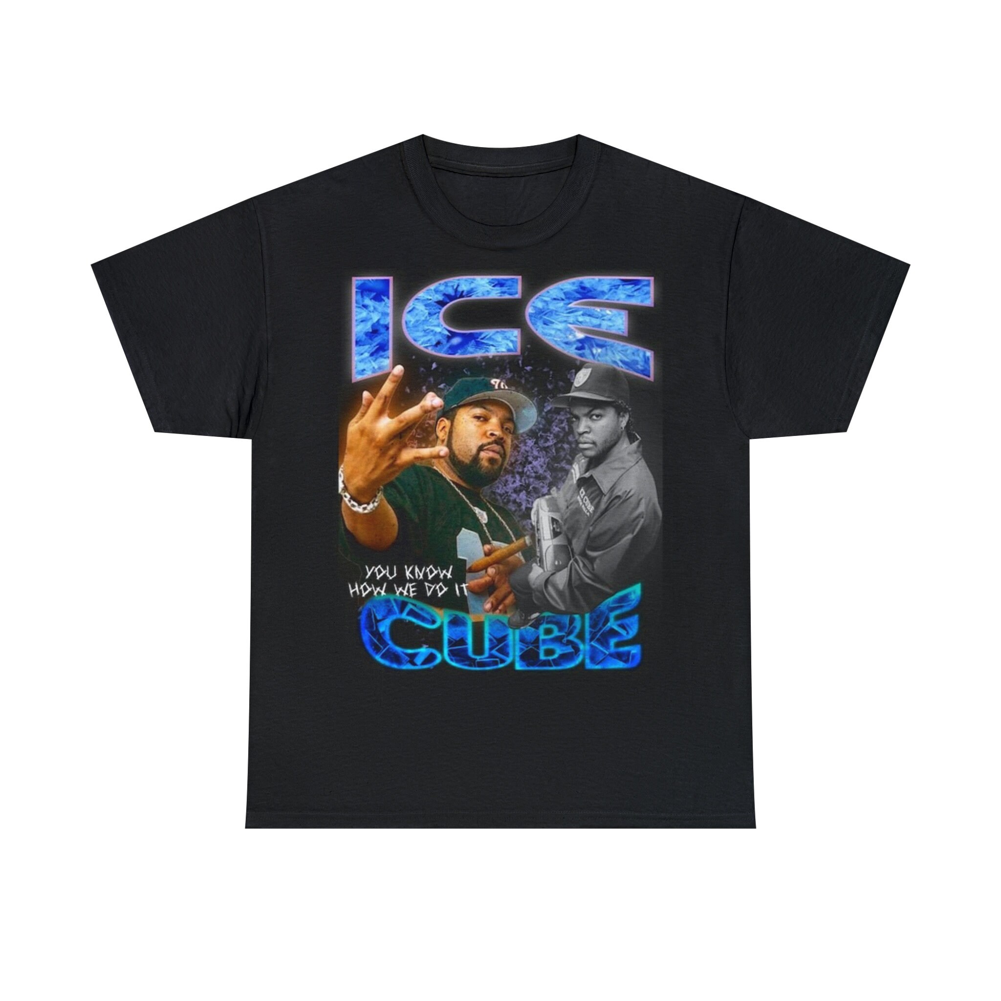 ICE CUBE T SHIRT Retro 90s West Coast NWA Gangsta Rap Hip Hop Adult SMALL