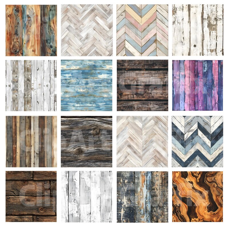 Seamless Wood Texture Patterns JPG | Rustic and Natural Wood ...