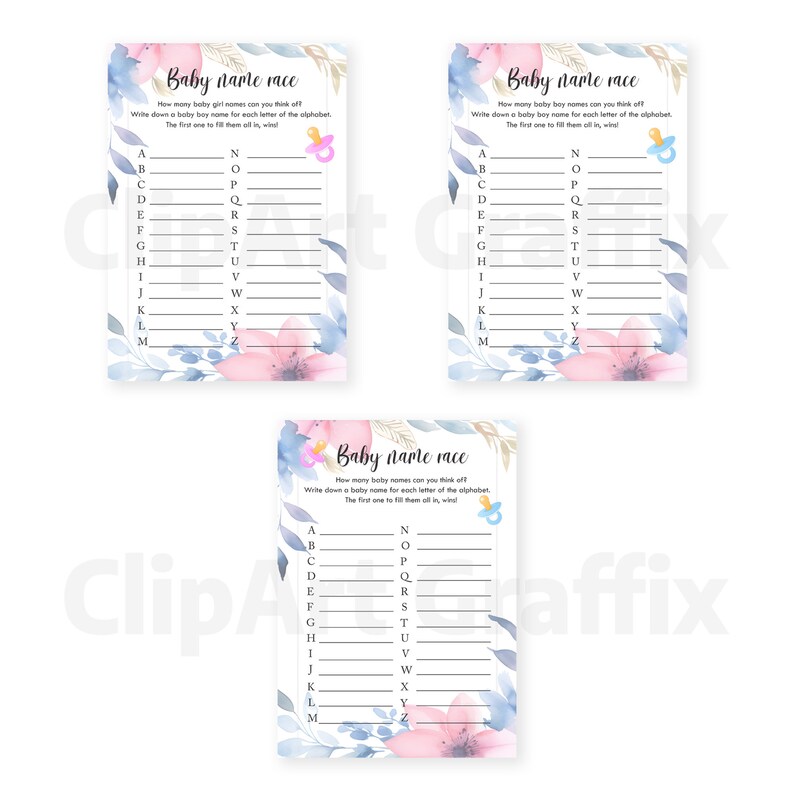 Printable Baby Shower Games Bundle Gender Neutral Baby Shower ...