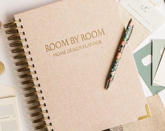 Luxury Home Renovation Planner. Interior Design Room By Room Planner. New Home journal. Housewarming Gift. First home buyer gift.