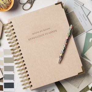 Luxury Home Planner. Interior Design Room By Room Renovation Planner. New Home planner. Housewarming Gift. First time home buyer gift.
