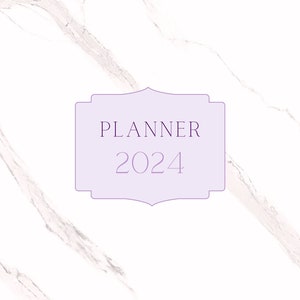2024 Planner light purple