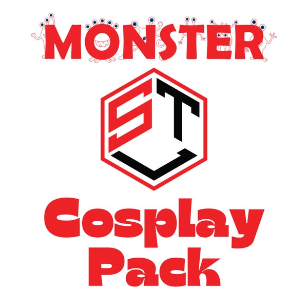 MONSTER Cosplay STL pack For 3D Printing: +2000 STL Files of Cosplay Armor, Helmet, Mask, Suit, Weapon - 190GB Lifetime Google Drive Access