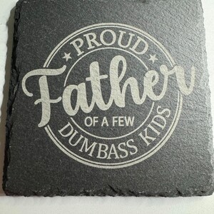 Personalized Stone Coasters, Wedding Gifts, Custom Slate Coasters, Monogrammed Housewarming Gift, Drink Coaster, Table Coaster, Gift for Dad