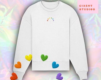 Unisex Oversize Sweatshirt "Heart Rainbow"