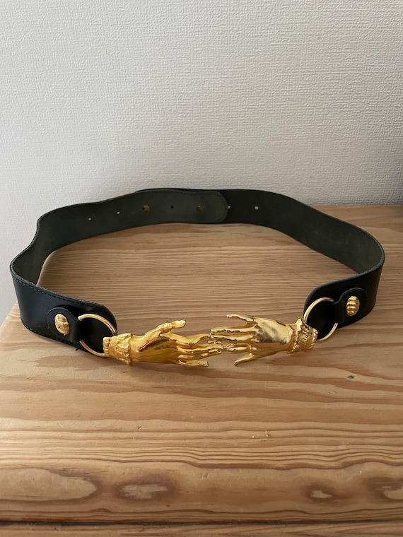 Ancienne Boucle De Ceinture Dorée - Ornée - Pièce Unique Vintage