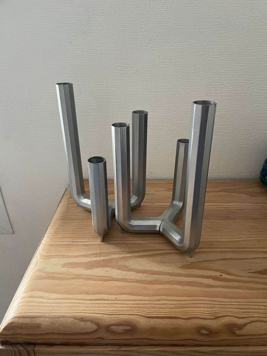 Pair of Silver Candlesticks Ikea Ps Design Henrik Preutz Vintage Metal