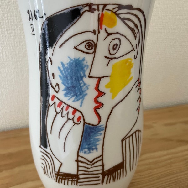 Vase vintage Tognana Picasso céramique déco musée parisien