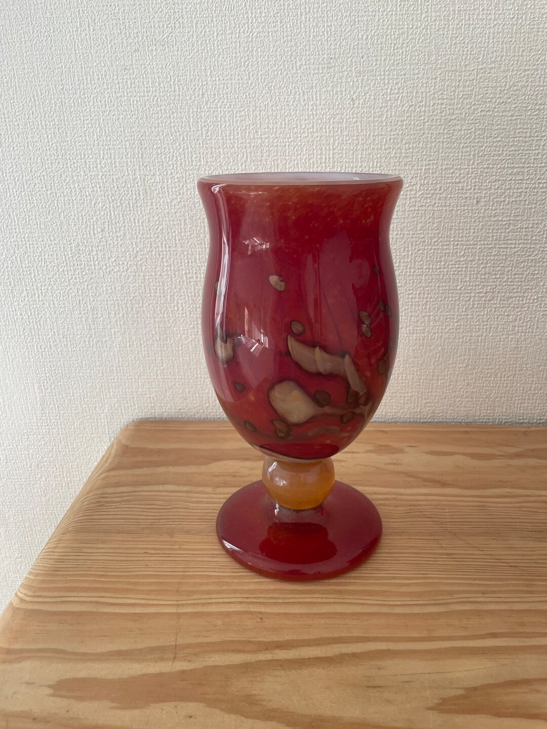 Glass Vase Jean Pierre Mateus Art Glassworks Blown Handcrafted Vintage ...