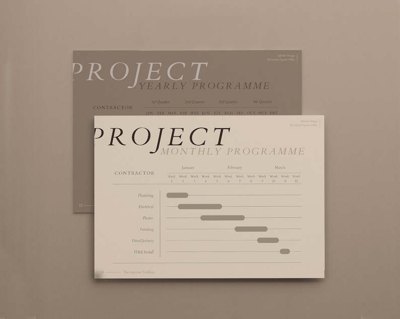 Interior Design Project Proposal & Mood Board Canva Template, Professional Template made for Interior Designers and Interior Architects image 9