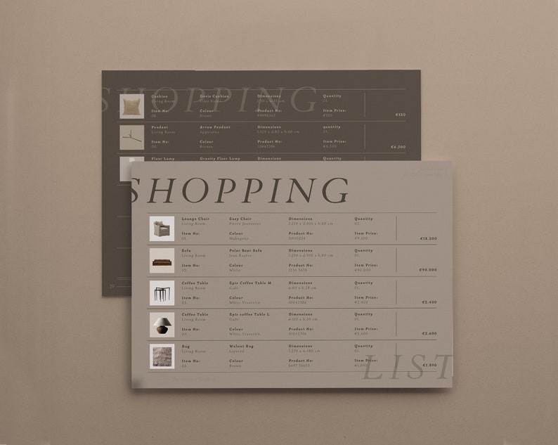 Interior Design Project Proposal & Mood Board Canva Template, Professional Template made for Interior Designers and Interior Architects image 8