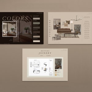Interior Design Project Proposal & Mood Board Canva Template, Professional Template made for Interior Designers and Interior Architects image 6