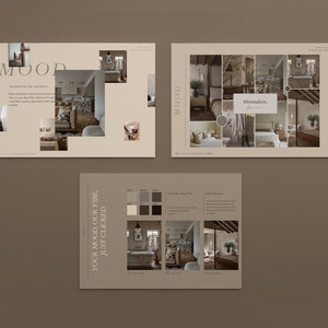 Interior Design Project Proposal & Mood Board Canva Template, Professional Template made for Interior Designers and Interior Architects image 3