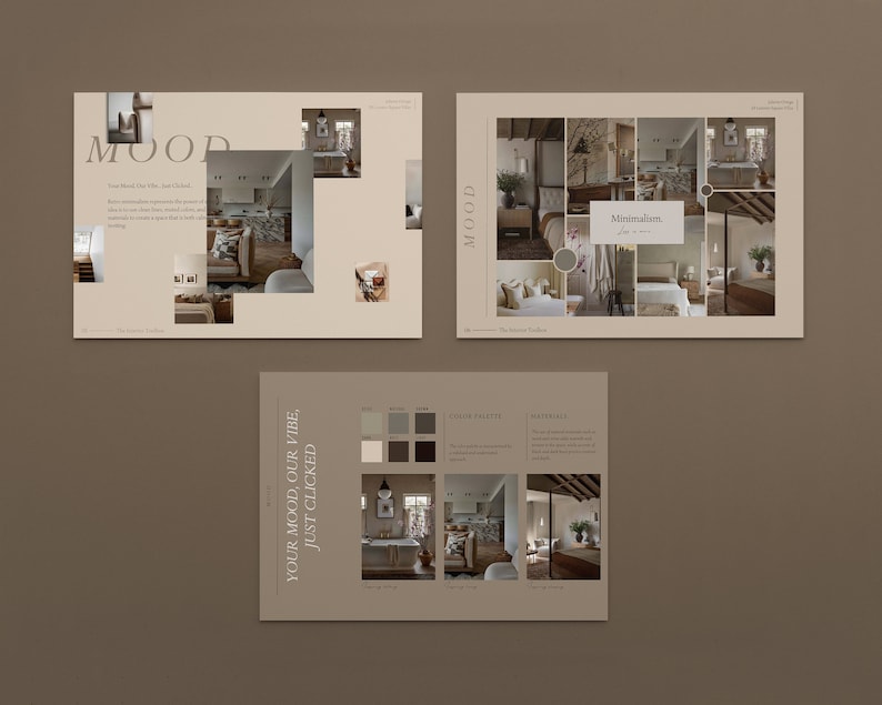 Interior Design Project Proposal & Mood Board Canva Template, Professional Template made for Interior Designers and Interior Architects image 3