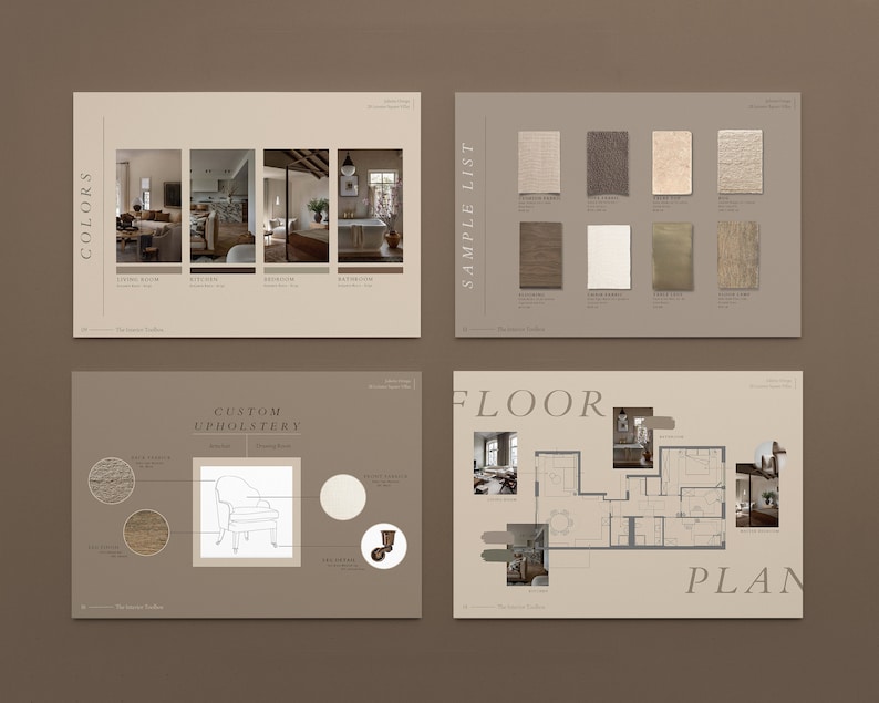 Interior Design Project Proposal & Mood Board Canva Template, Professional Template made for Interior Designers and Interior Architects image 5