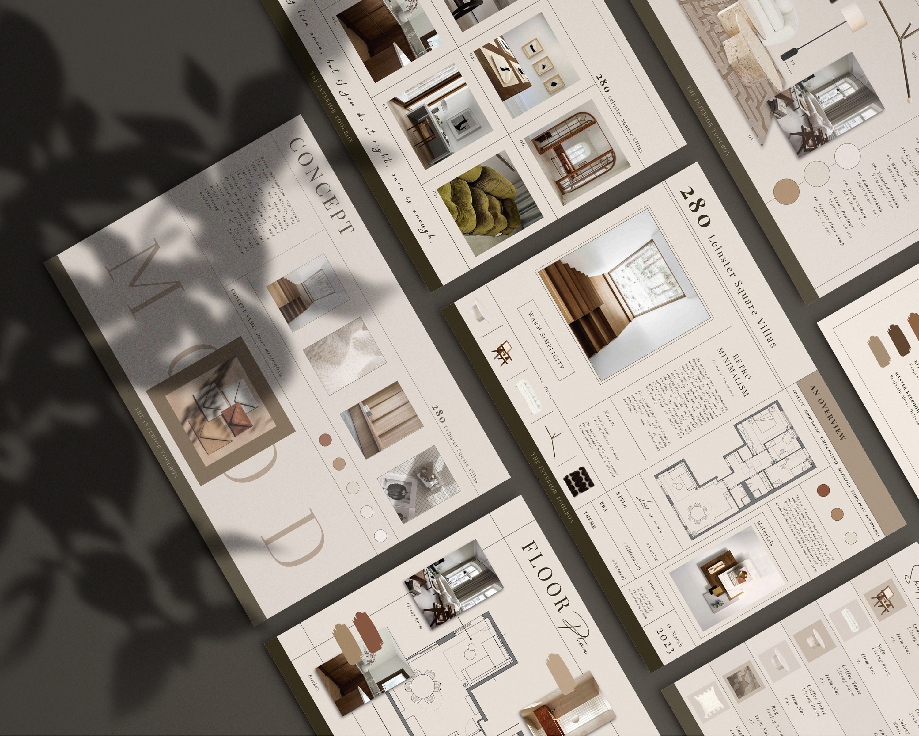 Interior Design Sample Board Template Free Printable And Customizable