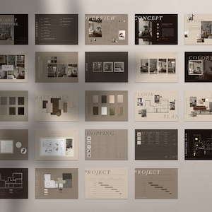 Interior Design Project Proposal & Mood Board Canva Template, Professional Template made for Interior Designers and Interior Architects image 10