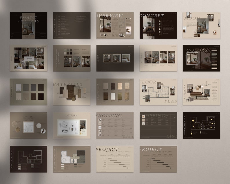 Interior Design Project Proposal & Mood Board Canva Template, Professional Template made for Interior Designers and Interior Architects image 10