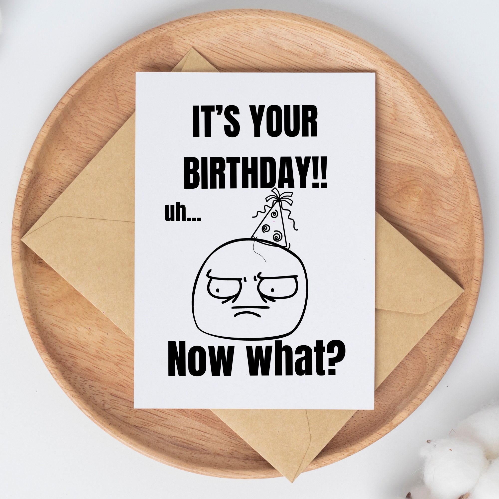 Funny Birthday Card Meme Birthday Card Humorous Birthday - Etsy