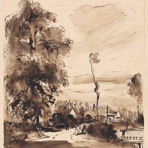 4 dessins de Thomas Creswick, 1839-49