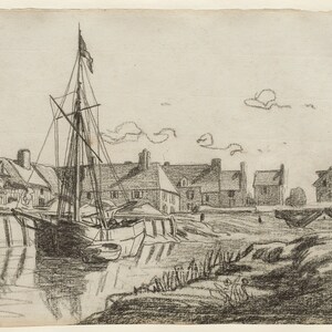 2 Drawings by Claude Monet, 1864-1883