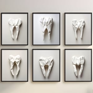 Dental Wall Art for Dental Office Wall Decor for Dentist Gift Origami ...