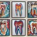Dental Wall Art for Dental Office Wall Decor for Dentist Gift Colorful ...
