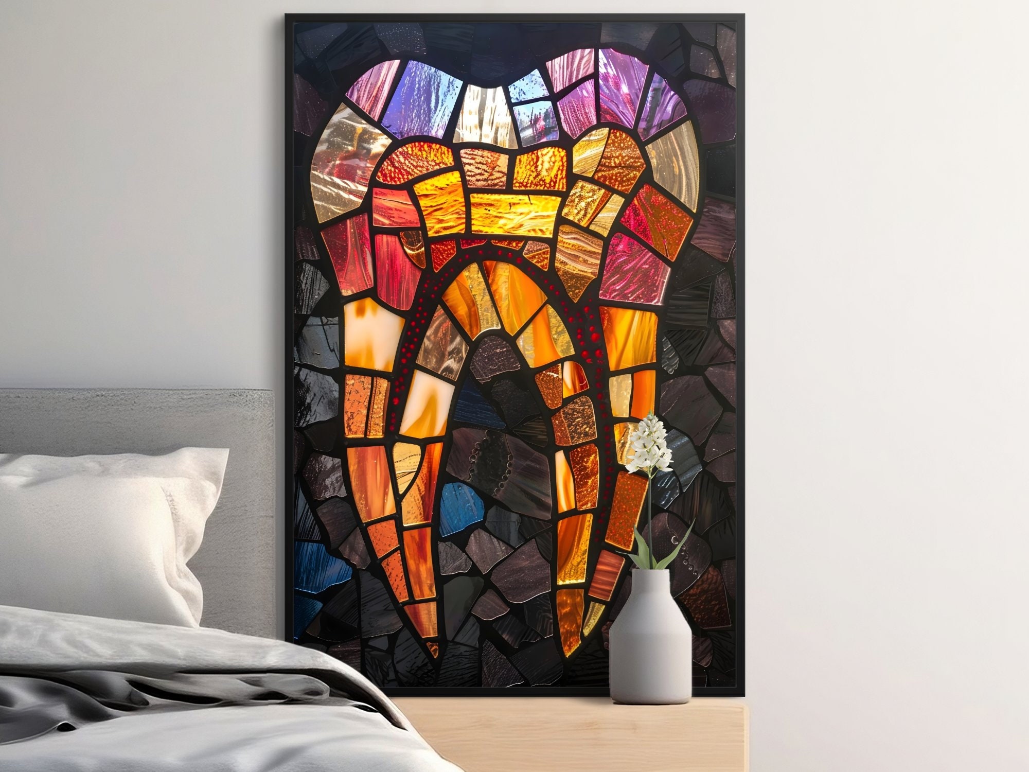 Dental Wall Art for Dental Office Wall Decor for Dentist Gift Colorful
