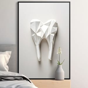 Dental Wall Art for Dental Office Wall Decor for Dentist Gift Origami ...