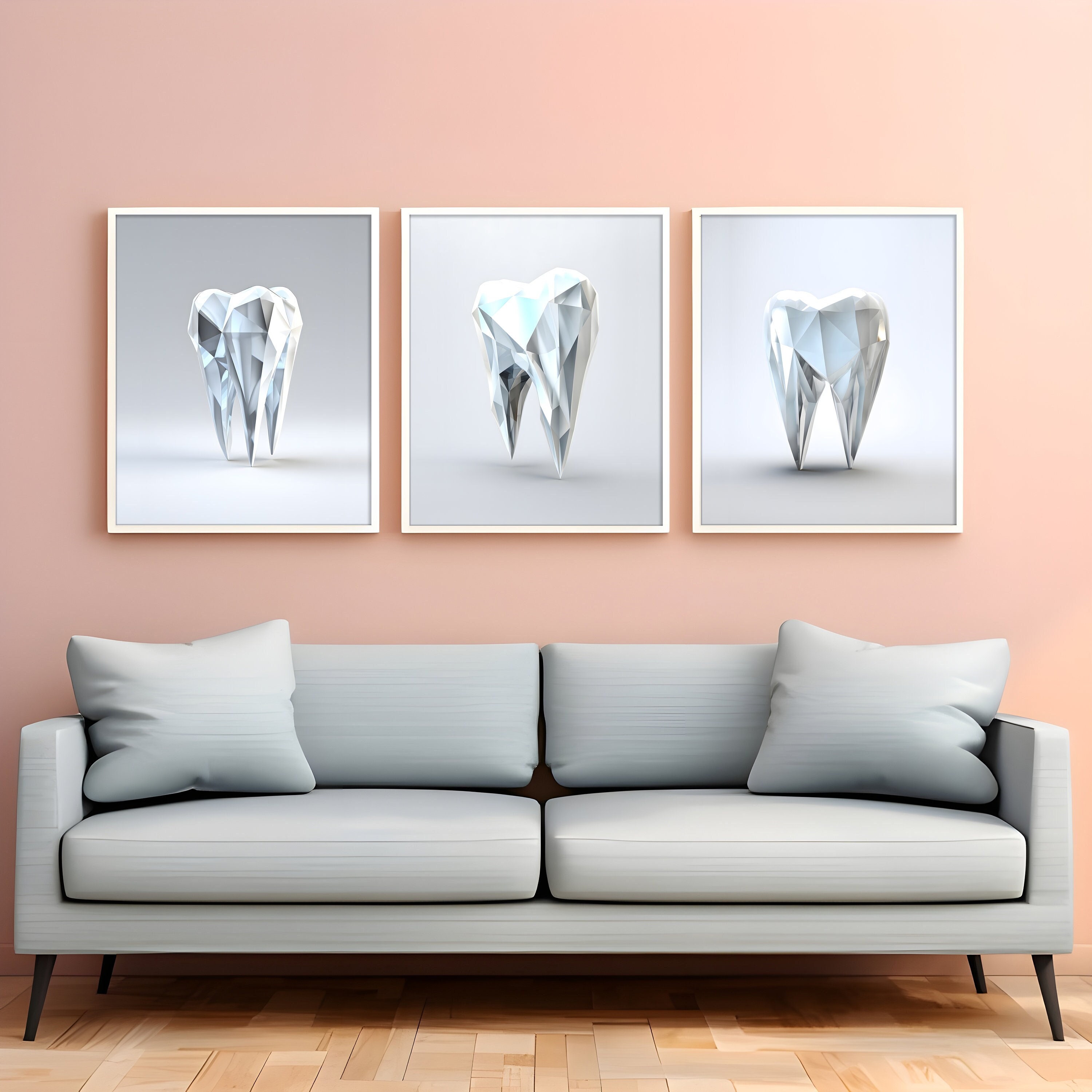Dental Wall Art for Dental Office Wall Decor for Dentist Gift Modern